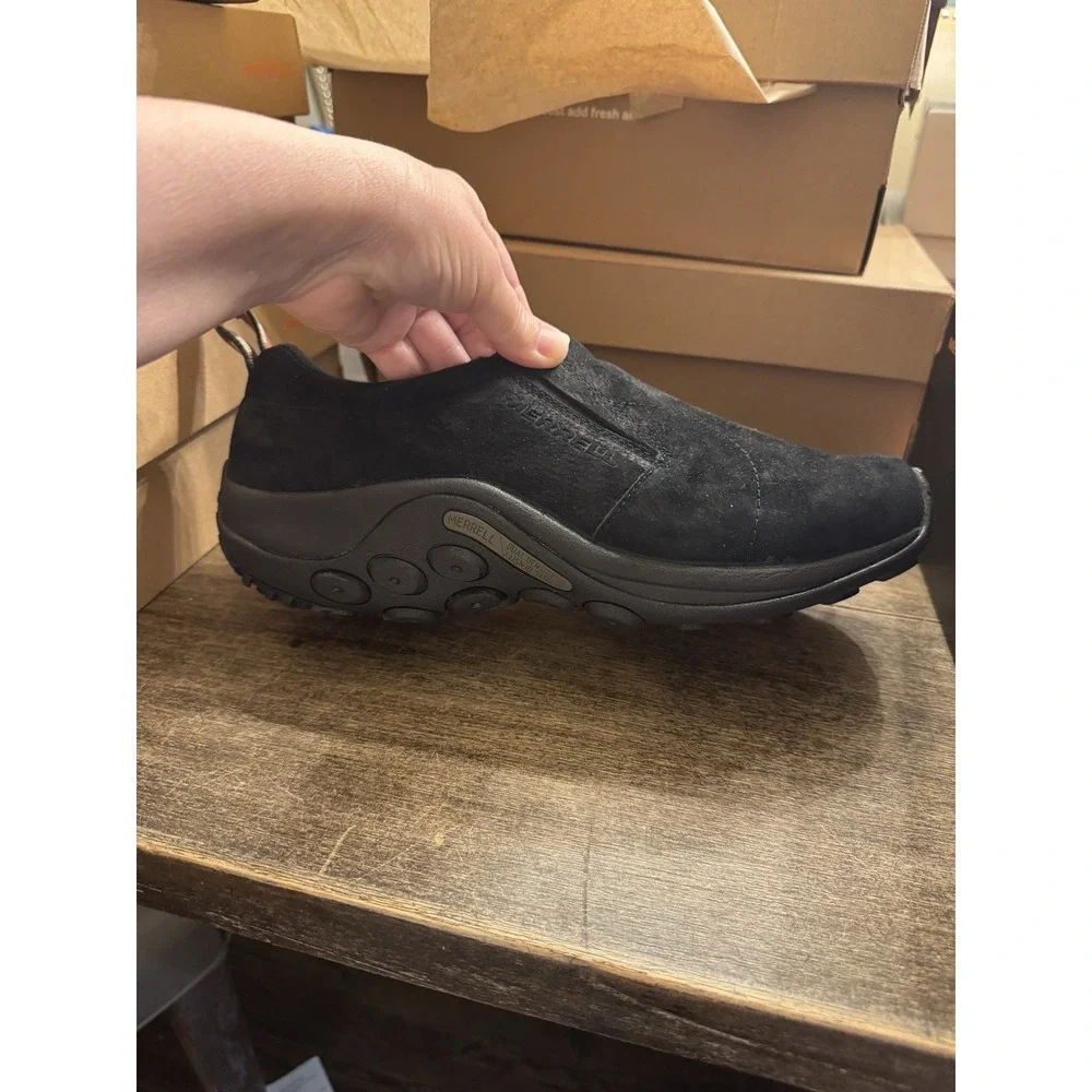 Merrell® Jungle Moc™ Slip-On Shoe in Midnight Black Size 11 Wide